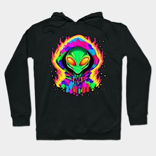 trippy alien Hoodie